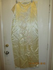 1960's Satin Hand Beaded Dress Material 1 1/2 yards (British Hong Kong)  SALE