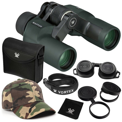 Vortex Optics Raptor 8.5x32 Porro Prism Binocular w/Free Camo Forest ...