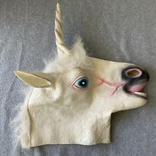 Unicorn Horse Head Mask Costume   Halloween Fancy Parties Adult Size