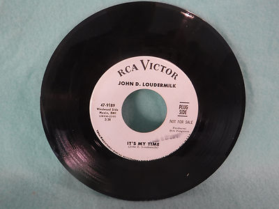 John Loudermilk, It's My Time, RCA Victor Records 47-9189, 1967, Rock, DJ Promo