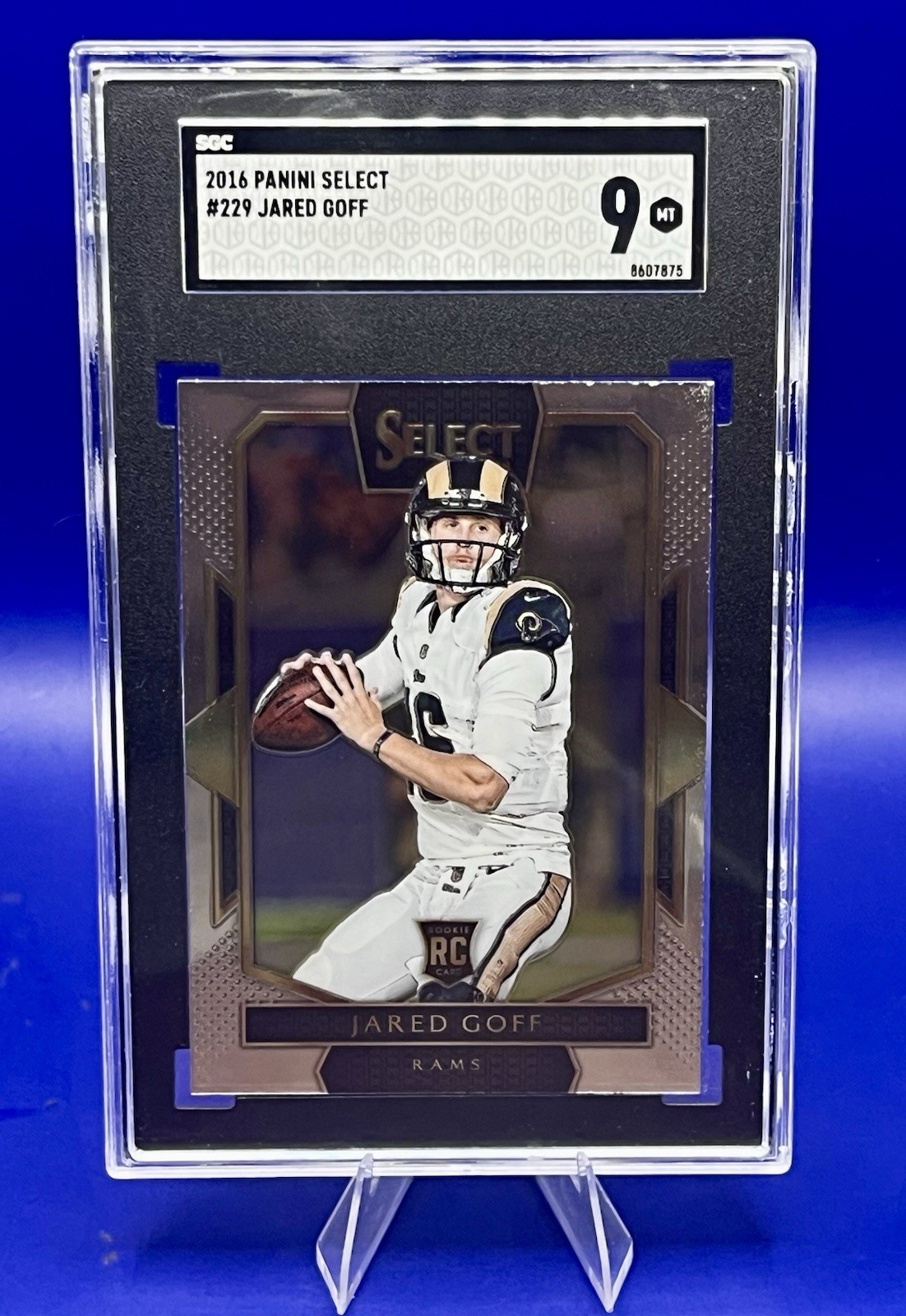 2016 Panini Select #229 Jared Goff Rookie Card SGC 9 Mint