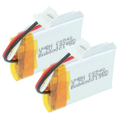 2x Akku für Plantronics 30086180-03 212367-01 (3 pin) 212367-01 Headset 140mAh