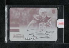 2016 Panini Contenders Printing Plate Magenta 1/1 Hunter Henry #380 Auto 05or