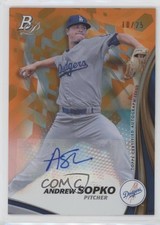 2017 Bowman Platinum Top Prospects Orange 10/25 Andrew Sopko #TPA-AS Auto 0a7
