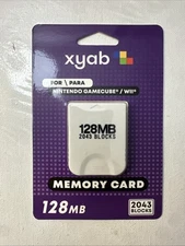 Nintendo GameCube Wii 128MB Memory Card – 2043 Block Save Data Retro Gaming