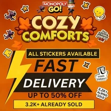 Monopoly Golden Blitz Stickers Go 1⭐- 6⭐ (ALL Stickers  ) CHEAPEST🔥SUPER FAST⚡