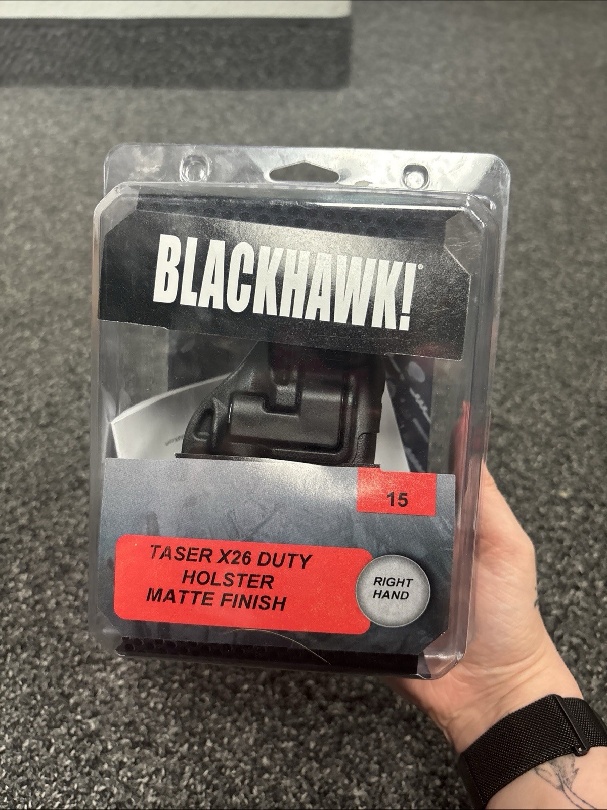 Blackhawk Taser X26 Duty Holster Right Hand Matte Finish