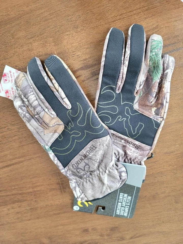 Browning Hells Canyon Mercury Hunting Gloves Realtree Xtra Camo Size L LARGE NEW - Image 2 of 4