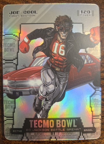 Joe Cool Joe Montana Bo Jackson Battle Arena Tecmo Bowl Silver Coin Brawl