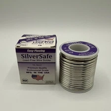 SilverSafe Lead-Free Wire Solder 1 lb. Spool- Made in the USA 🇺🇸 