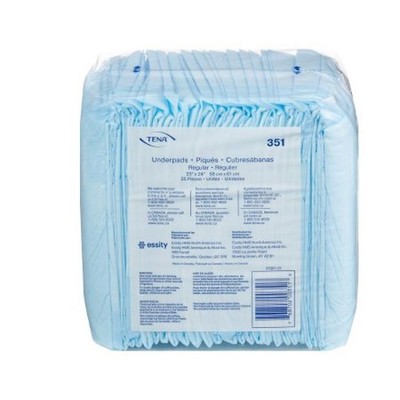 TENA Regular Underpads Disposable Fluff Core Light Absorbency 23 In x 24 In, 351