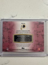 2011 TOPPS PRIME AUTO AUTOGRAPH JERSEY LEONARD HANKERSON ROOKIE CARD #63/515. rookie card picture