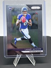 2018 Panini Prizm - Lamar Jackson - Rookie Card #212 Ravens MVP. rookie card picture
