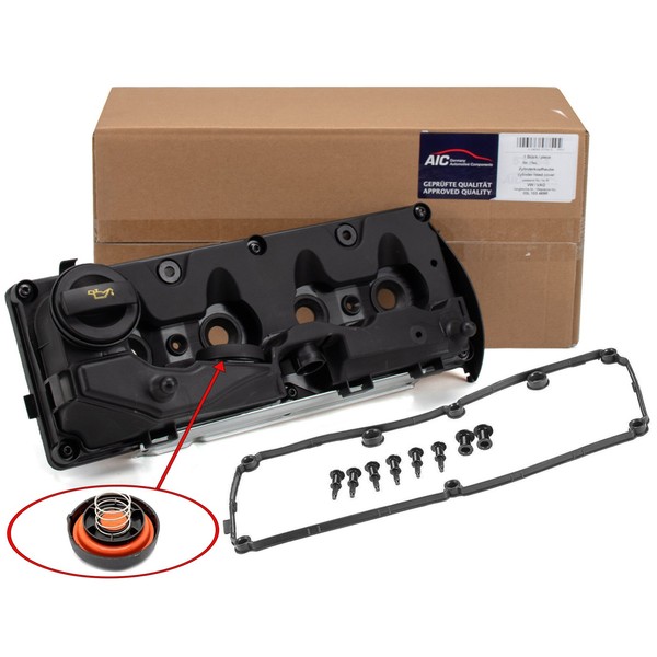 AIC Ventildeckel + Dichtung FüR VW Golf 6 Passat Tiguan 1.6/2.0 TDI 03L103469R-image