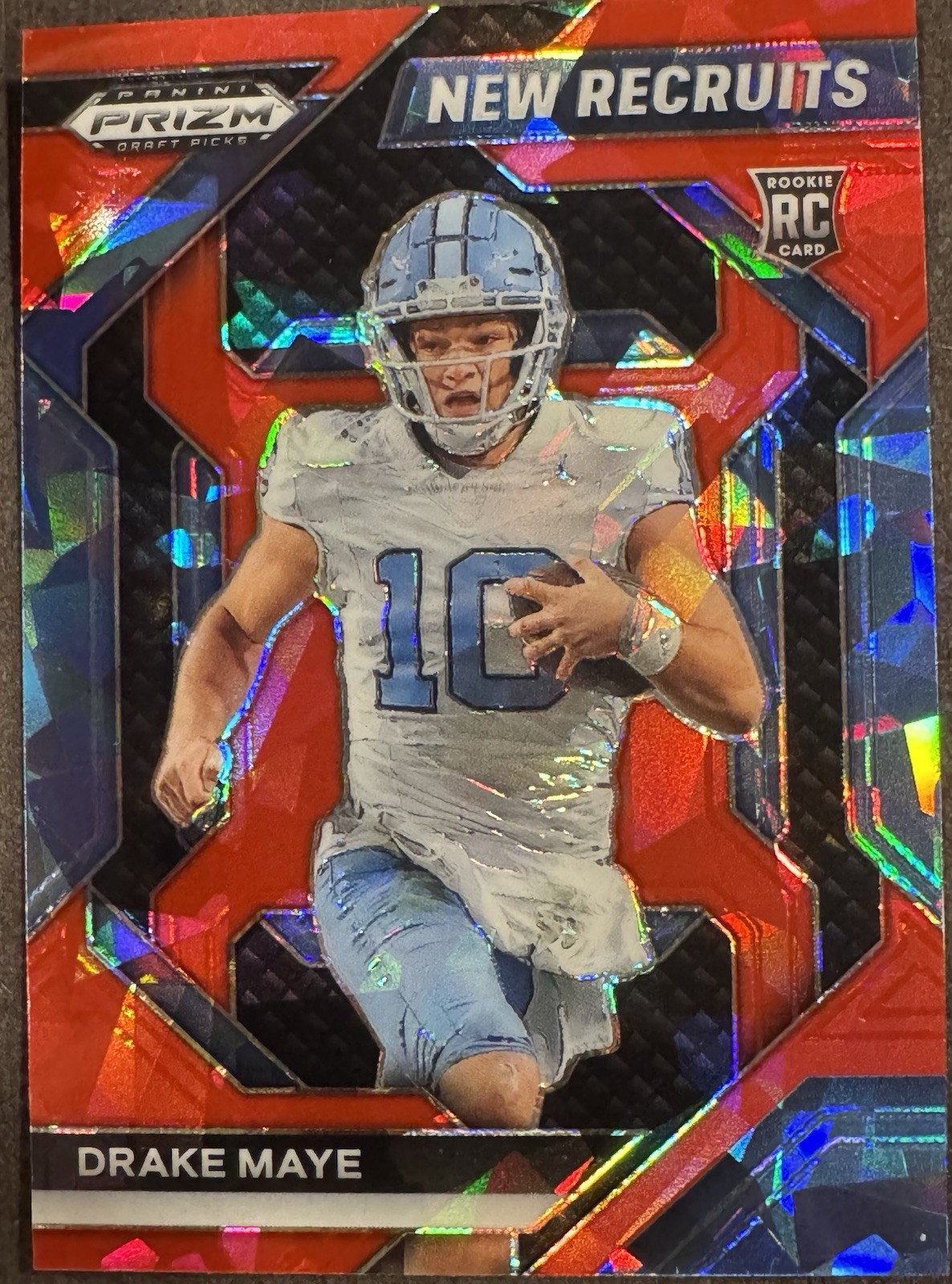 2024 Panini Prizm Draft Picks - New Recruits Drake Maye #NR-DME Red Ice Prizm
