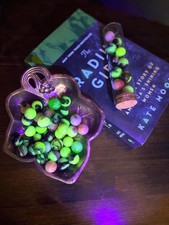 UV Reactive Marble Display Jar Uranium Cadmium Maganese Glass Vintage