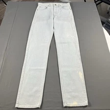 Vintage Levi's 505 Regular Fit Straight Leg Denim Jeans 31x36 Light Wash