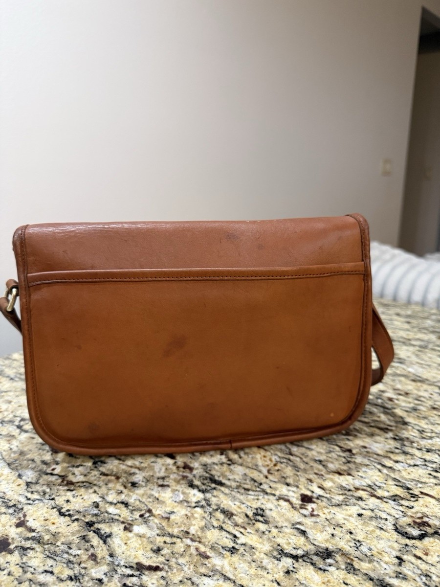 Coach City Bag Vintage British Tan Leather Crossbody Purse 9790 | eBay