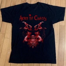Rare Alice In Chains Hollow T-shirt, Unisex Black T-shirt, Size S-5XL