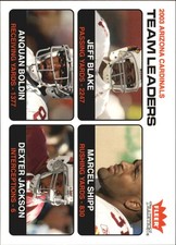 2004 Fleer Tradition #28 Jeff Blake TL/Marcel Shipp/Anquan Boldin/Dexter Jackson