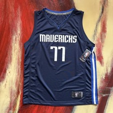 New Fanatics NBA Dallas Mavericks Luka Doncic Jordan Jersey Blue Size Large