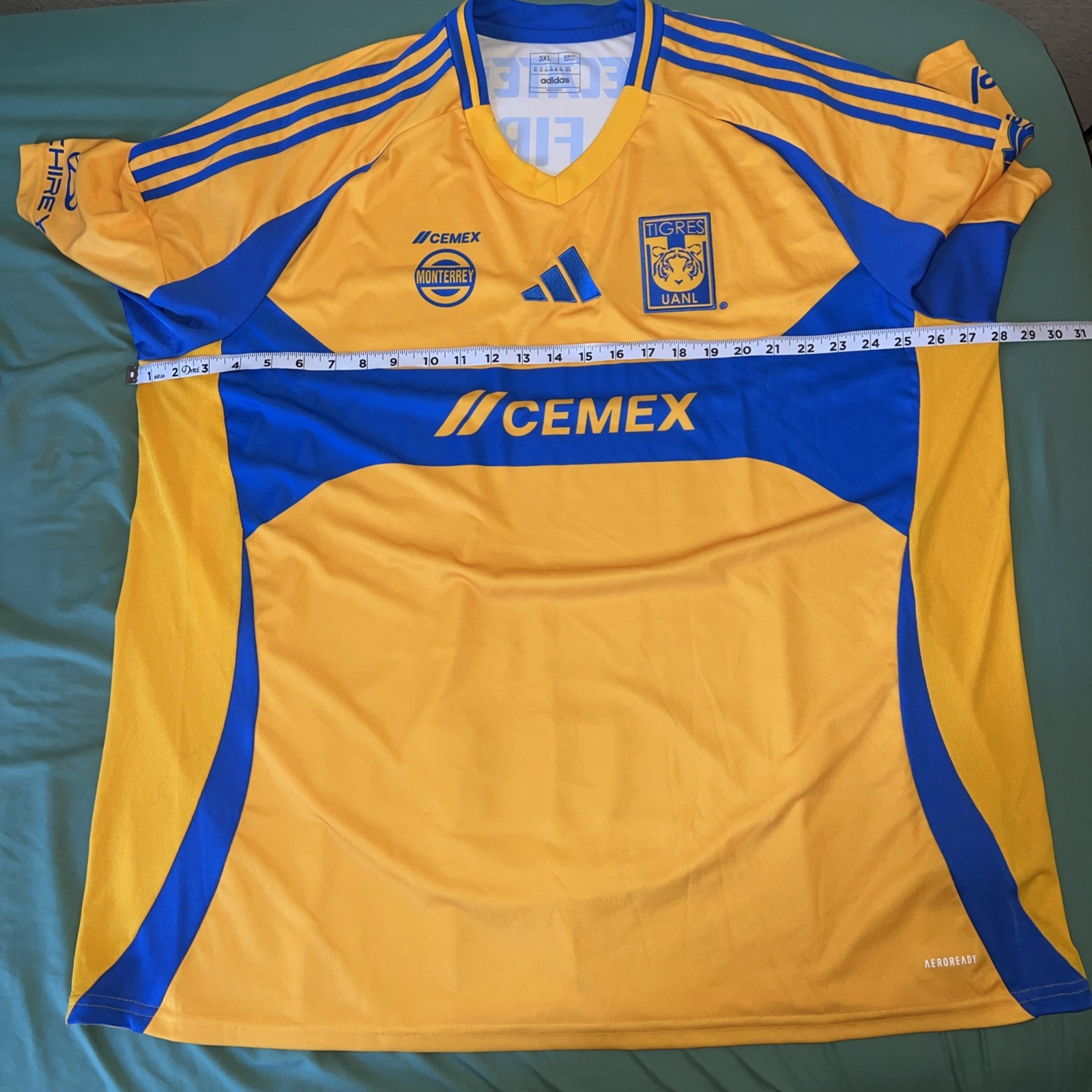 Tigres UANL 2024-2025 Home Kit Shirt Jersey 3xl XXXL Adidas Liga MX