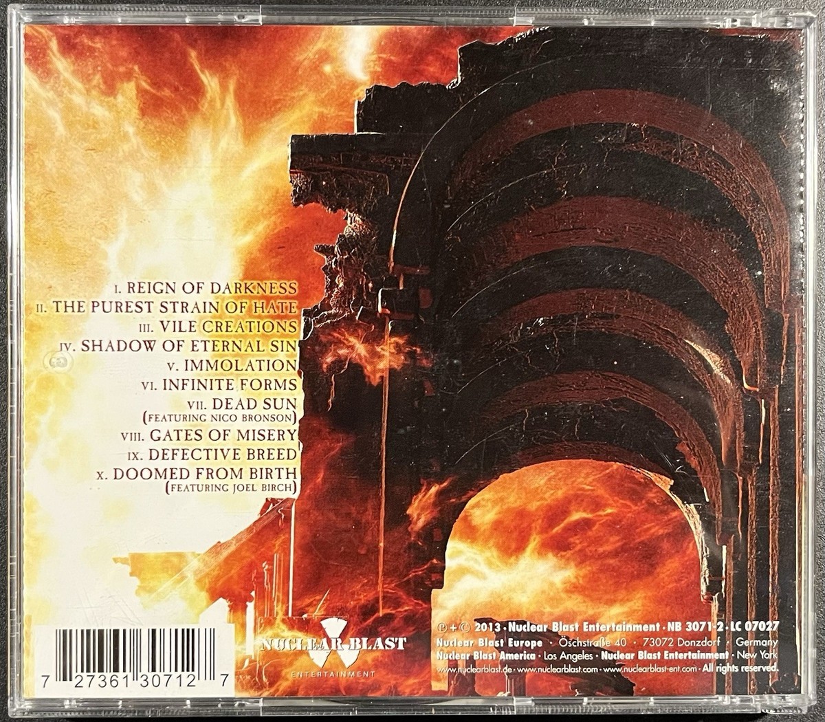 Thy Art is Murder - Hate CD (signed by CJ) Deathcore Metal