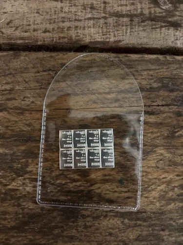 x8 Valcambi 1 Gram 999 Silver Bar Au Combibar Suisse