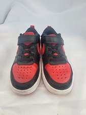 Nike Court Borough Low 2 PSV Sneakers, Black/Red, Size: 11C BQ5451-007
