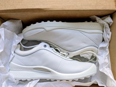 ECCO Biom Golf Hybrid BNY Waterproof Shoes White Leather EU 40 Womens 9 - 9.5 US