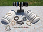 FABULOUS VINTAGE & modern LOT OF COSTUME JEWELRY BRACELETS 31 pcs.