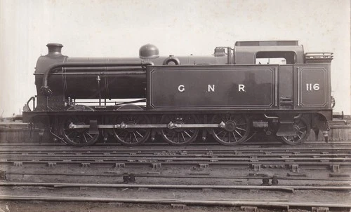GREAT NORTHERN RAILWAY - L1 CLASS 0-8-2T  NO. 116 EX WORKS - LARGE PHOTO #XL1269