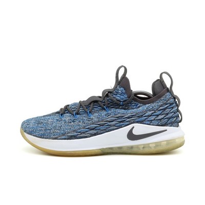 Nike Herren LeBron 15 Low Sneaker Blau Mesh Dämpfung Basketballschuhe EU 45.5