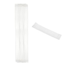 Blackout Door Curtain, 25"W x 72"L French Window Door Curtain 1 Panel, White