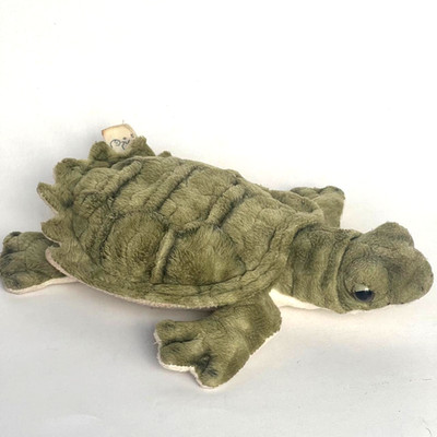 Vintage S.O.S Save Our Space Meeresschildkröte Plüschtier 9 Zoll Leosco Uni-Toys 2004 Stofftier