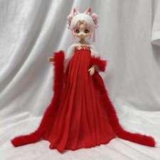 Costume 1/8 Chinese Ancient Hanfu Clothes robe Dress Suit For doll figure