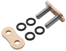 EK 520 ZVX3 Rivet-Type Chain Master Link Gold