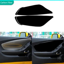 6Pcs Piano Black Interior Door Panel Cover Trim For Chevrolet Camaro 2010-2015