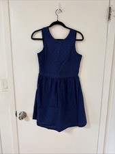 Vertbaudet Blue and White Polka Dot Children  s Dress Size 14ans/ 158 Cm New Tags