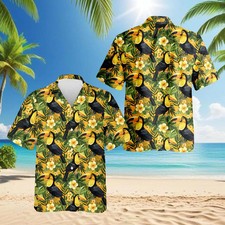 Toucan Hawaiian Beach Shirt, Tropical Toucan Bird Pattern Aloha Shirt