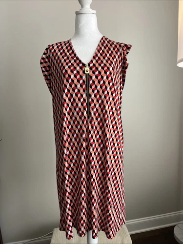 Abito Michael kors geometrico rosso e nero