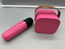 Pink BlueTooth Speaker And Microphone.