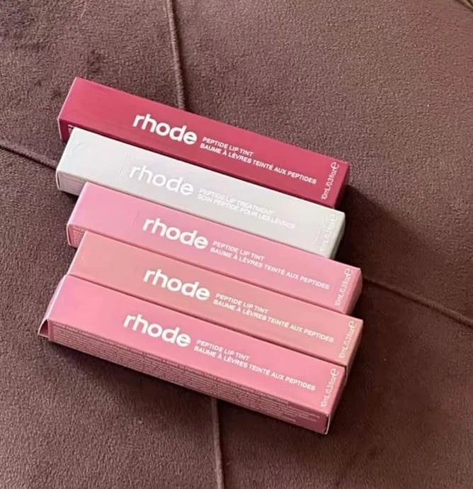 5 件装 Rhode Peptide 唇膏,透明色,保湿饰面,0.3 液量盎司,10 毫升 — 第 4/4 张图片