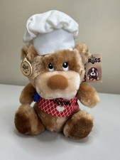 Russ Luv Pets Chef Bear Plush Stuffed Animal with Hat Spoon 1979