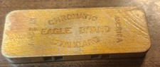 Vintage Eagle Chromatic Standard Wood  Metal Harmonica - Made in America