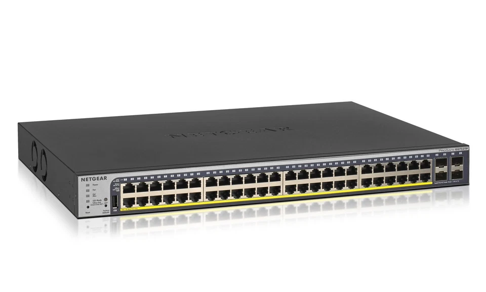 NETGEAR GS752TP Managed L2L3L4 Switch 48x Gigabit PoE+ 380W 256 VLAN 104Gbps Rou - Bild 1 von 1