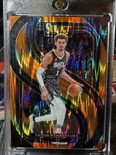 2024-25 Panini Select - Premier Level Victor Wembanyama #102 Orange Flash Prizm