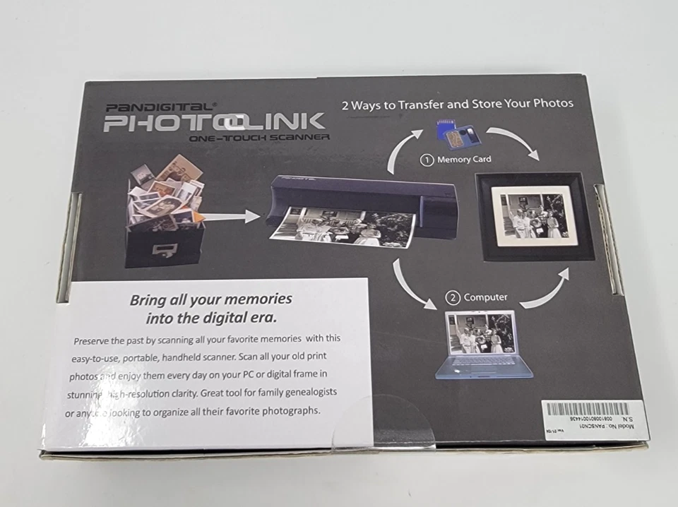 Escáner Pandigital Photolink One Touch con tarjeta SD PANSCN01 NUEVO SELLADO Foto 2 de 4