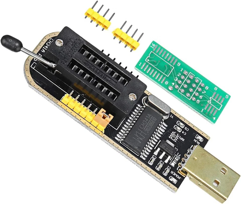 EEPROM BIOS USB Programmer CH341A + SOIC8 Clip + 1.8V Set - Image 3 of 4