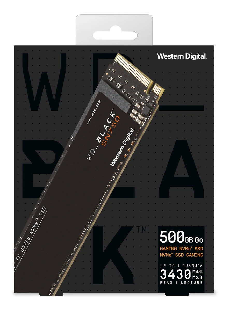 WESTERN DIGITAL WD BLACK SN750 M.2 NVME SSD 500GB Gaming High